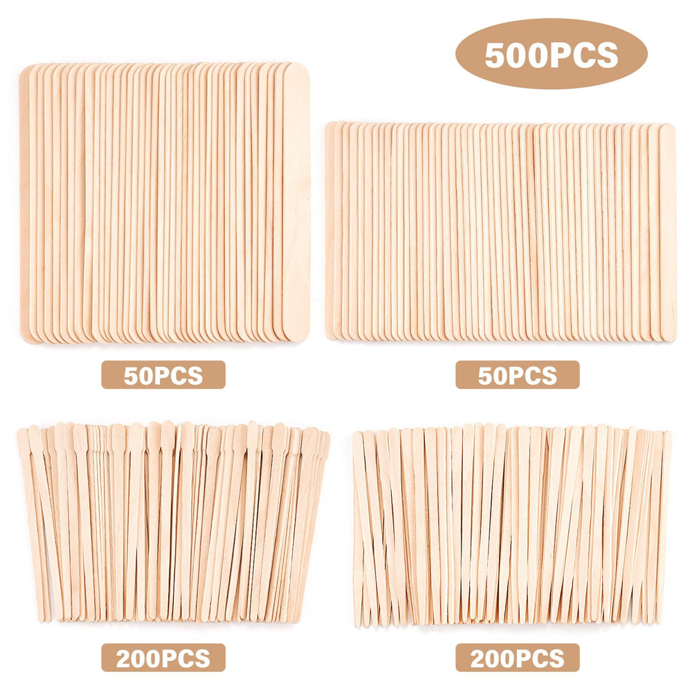 EWVVSS waxing sticks small 200pcs suited for precision on brows and lips.