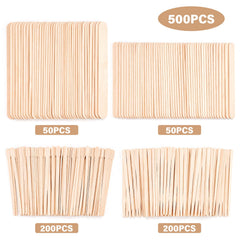 EWVVSS waxing sticks small 200pcs suited for precision on brows and lips.