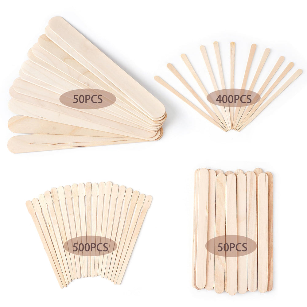 EWVVSS wood wax sticks medium for facial waxing with precision.