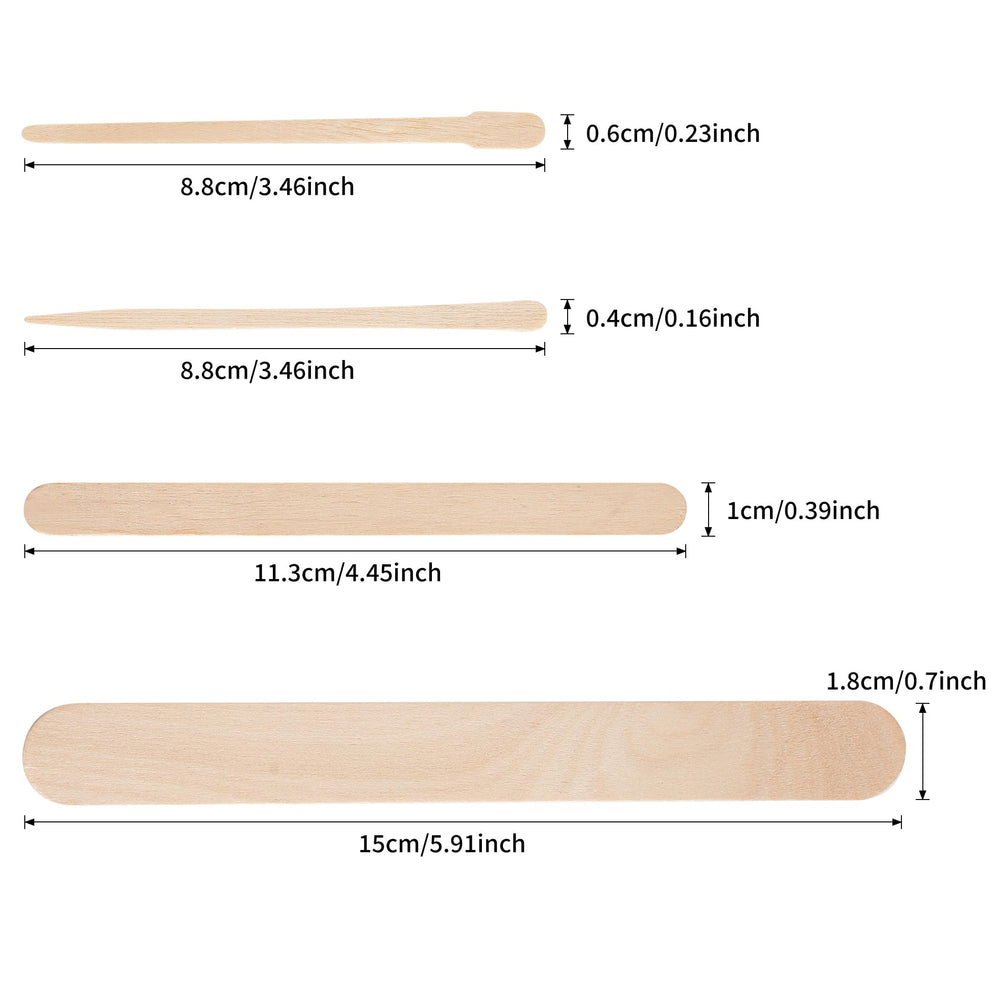 EWVVSS wood wax sticks small for eyebrows and lips with precision.