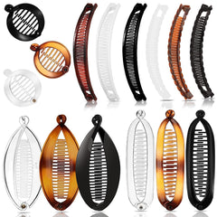 Exacoo banana clip with double comb design for secure all-day grip.