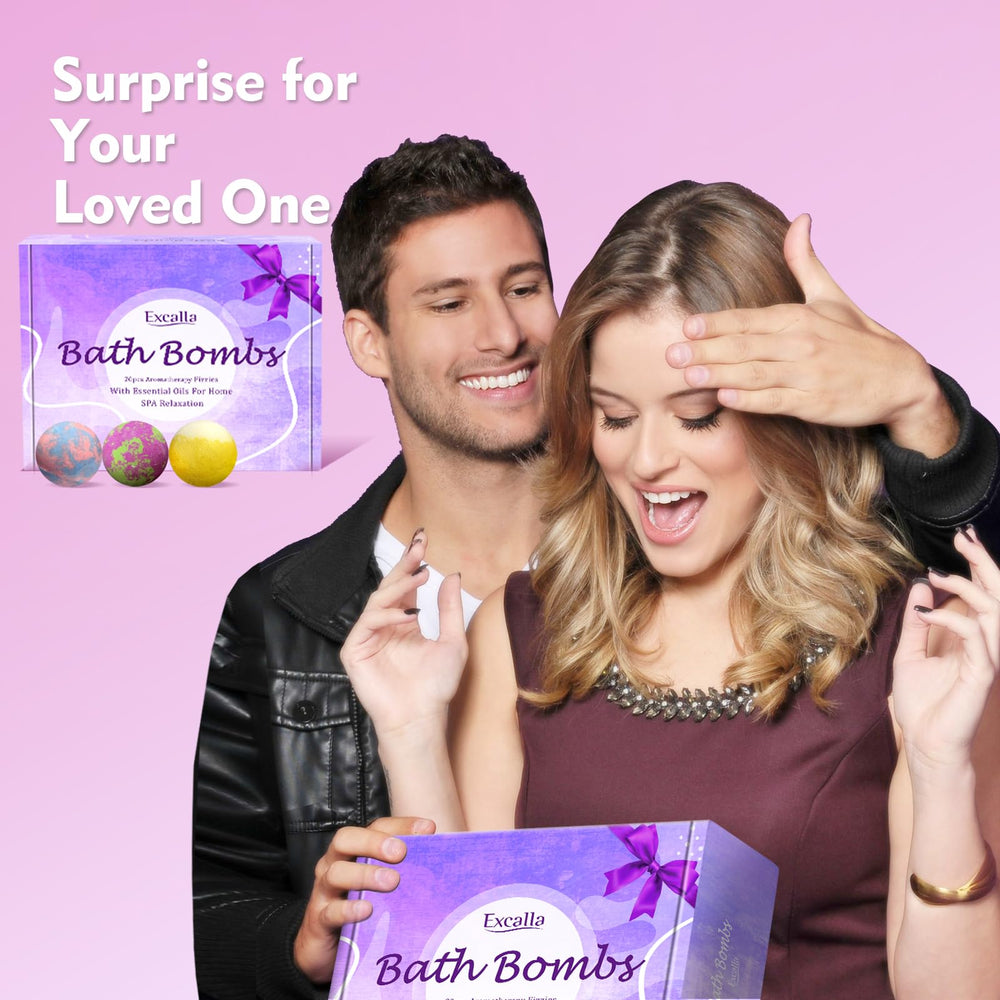 Excalla bomba de baño violeta y tuberosa: refresca la mente.