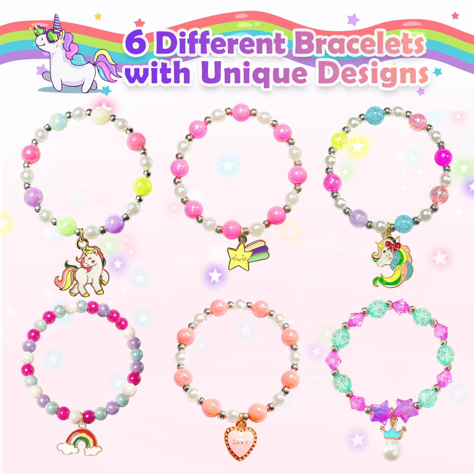 Excalla pulseras dentro de la bomba, sorpresa divertida para niñas.