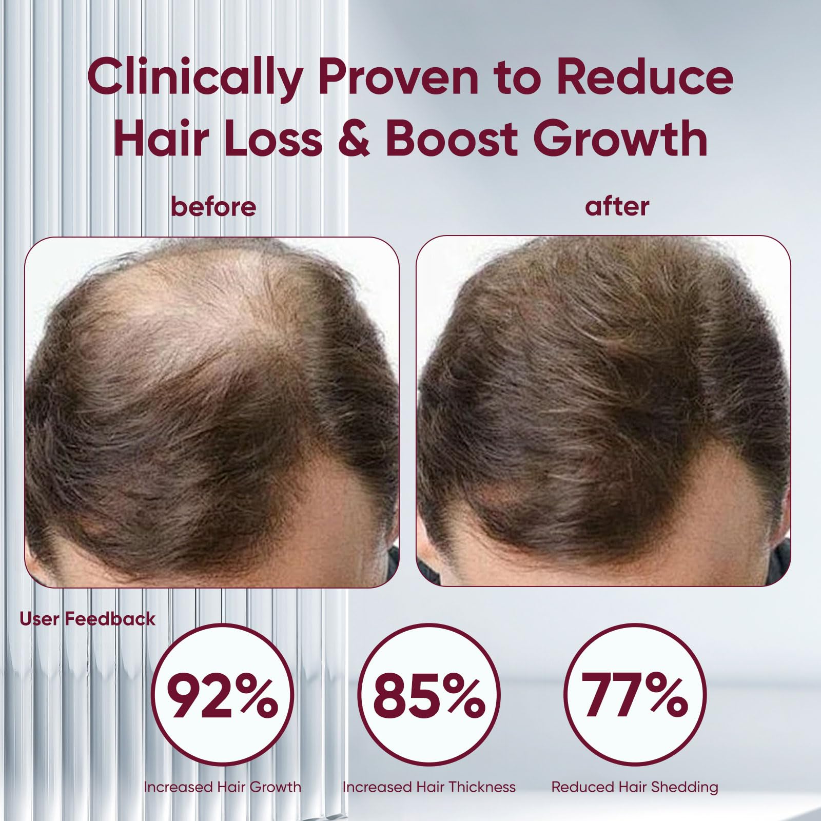 EXCALVO shampoo featuring coconut oil and vitamin E for nourished hair