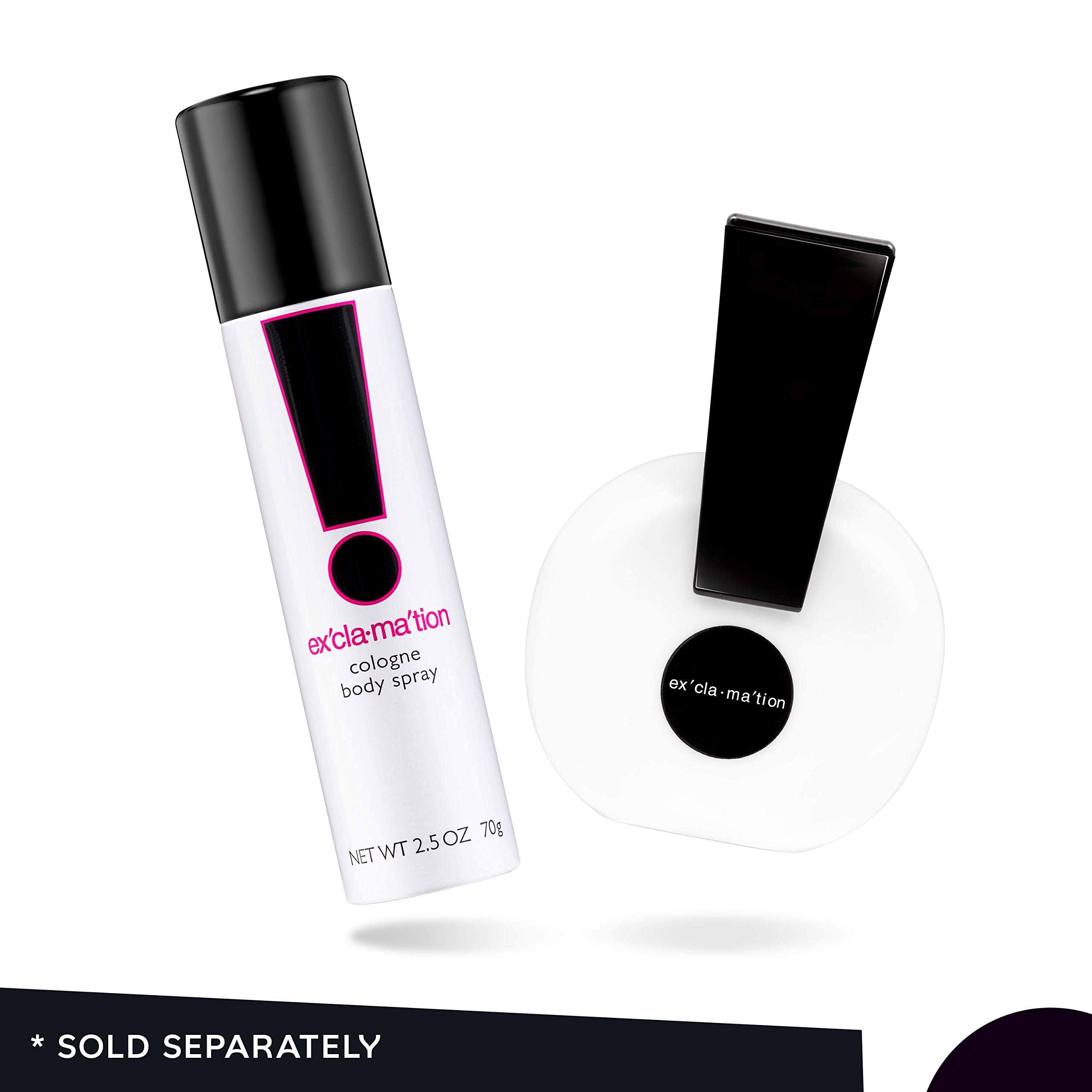 Exclamation Cologne Spray showcases a minimalist bottle design suitable for on-the-go spritz