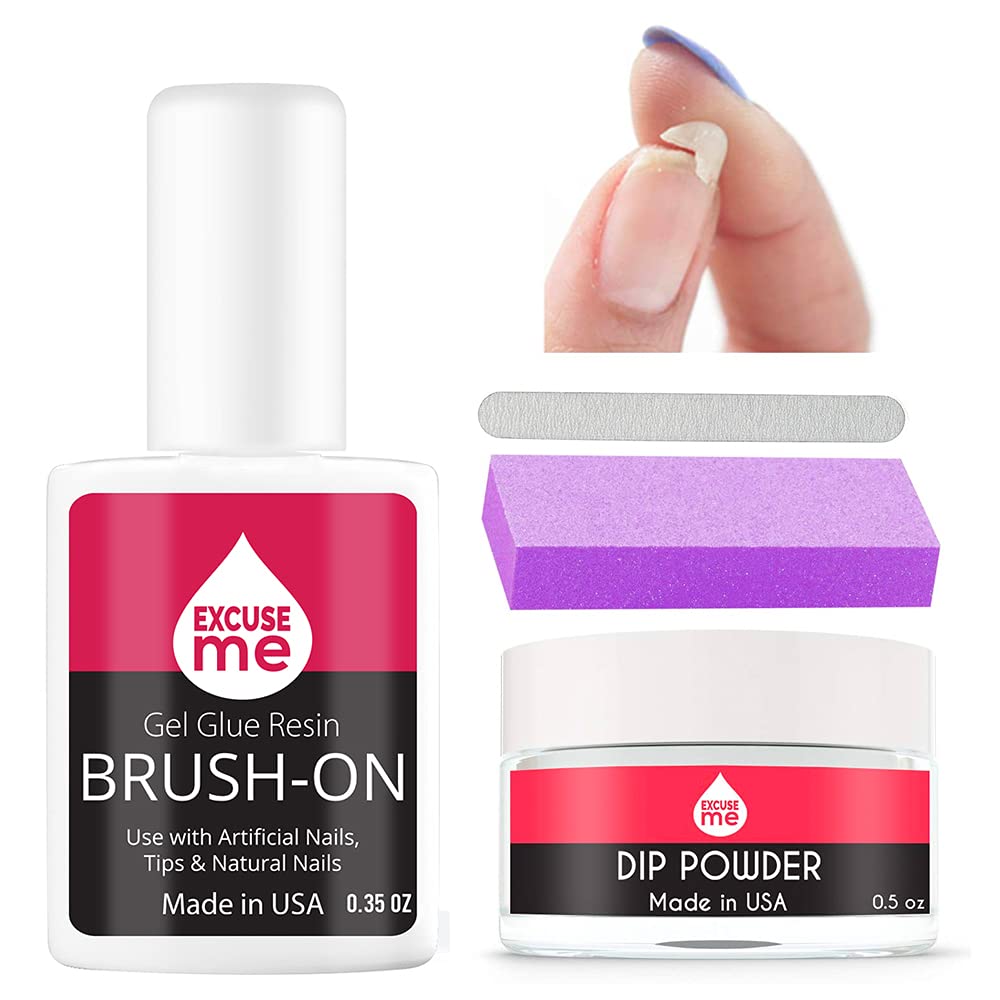 EXCUSE ME gel pegamento brocha para reparar uñas rotas