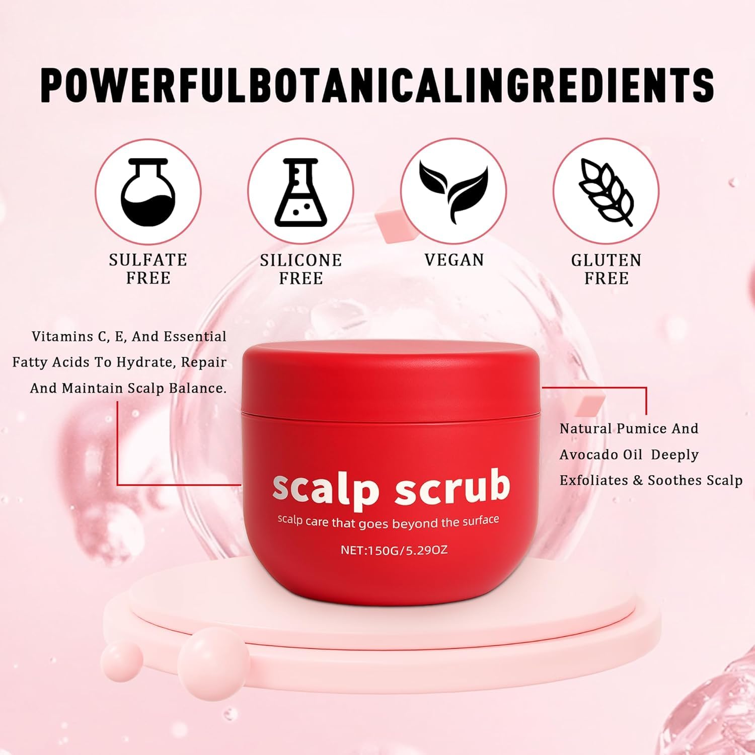 Exfoliante capilar con aceite de aguacate: extracto de semilla de uva ayuda a renovar la fibra capilar
