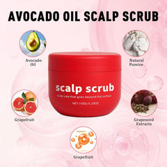 Exfoliante capilar con aceite de aguacate: textura granulada facilita exfoliación suave