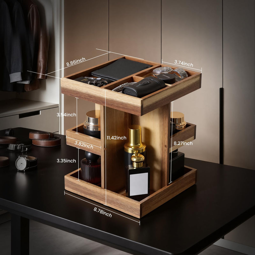 EXIN DECHEN 3-Tier design displays fragrance collection in neat layers.