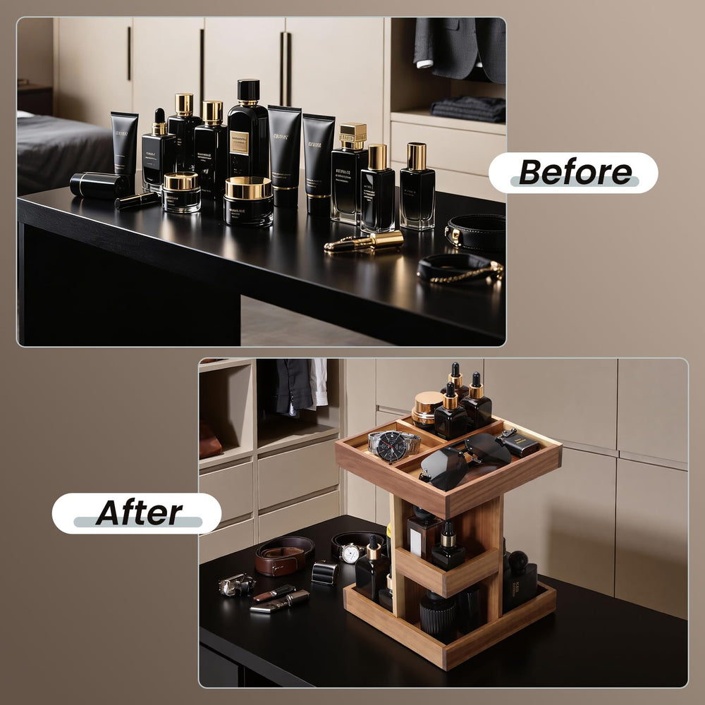 EXIN DECHEN Compartments show nine slots across three levels for scent organization.