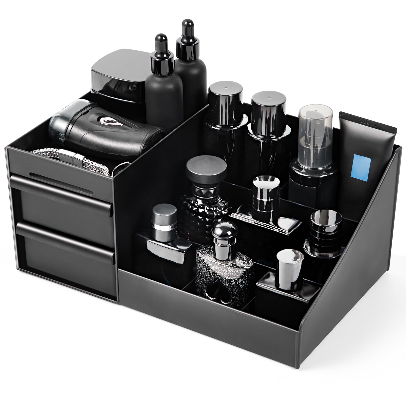 EXIN DECHEN Cologne Organizer on a countertop keeps perfumes neatly accessible