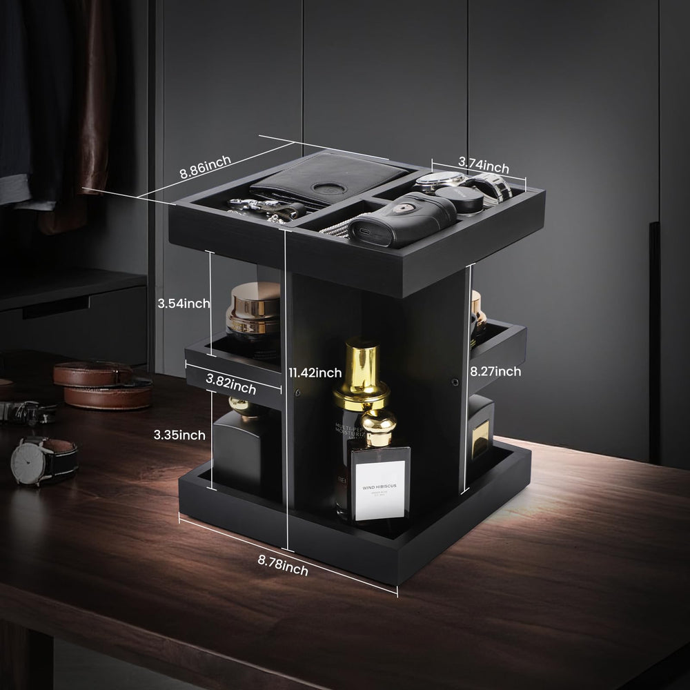 EXIN DECHEN Mens Cologne Organizer fits on desks for tidy grooming routines