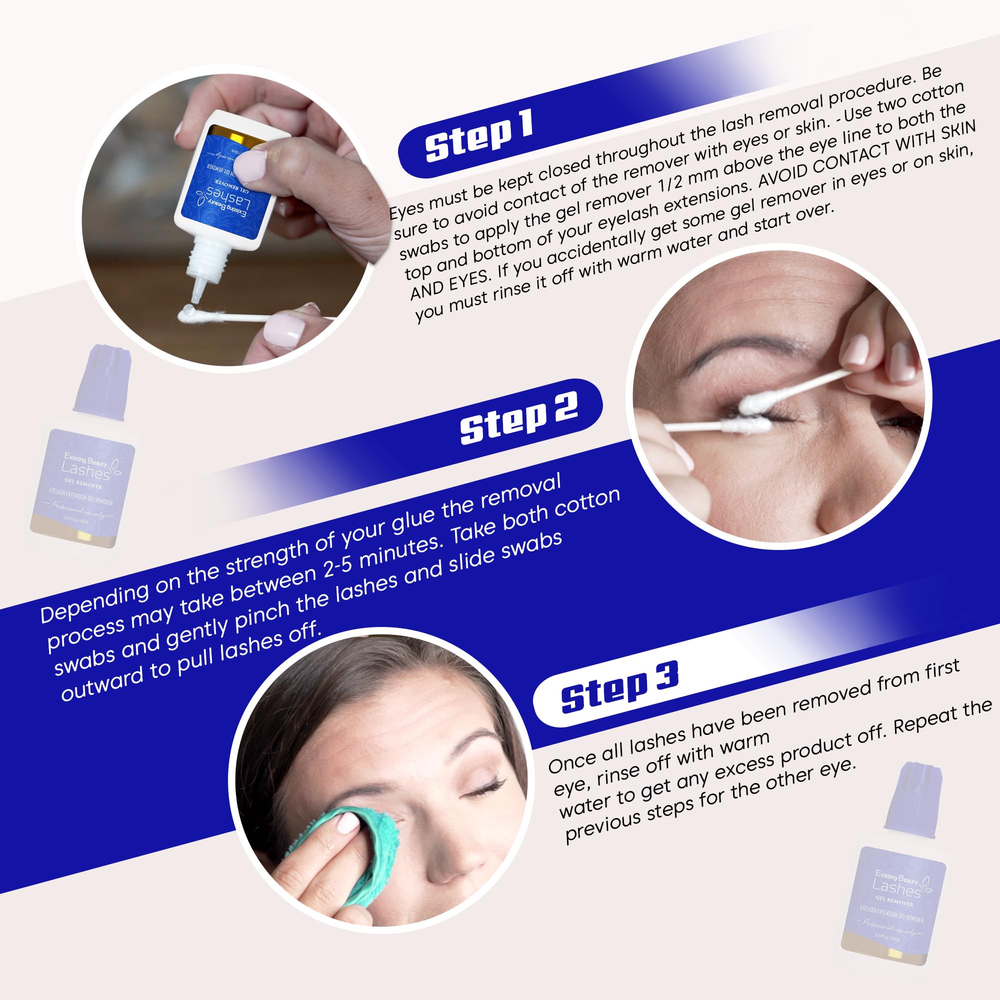 Existing Beauty eyelash remover gel texture enables precise, mess-free removal