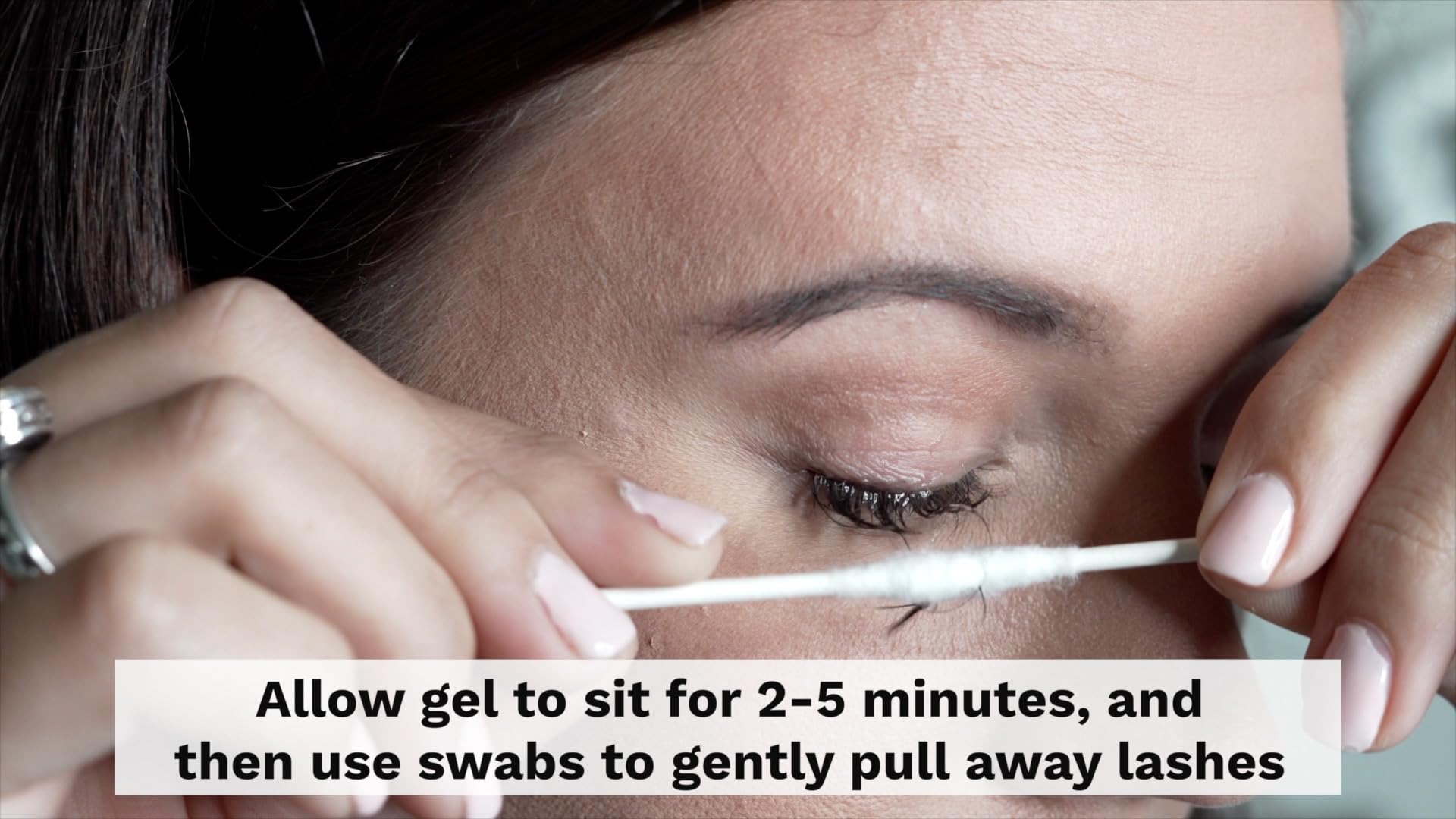 Existing Beauty eyelash remover open area use in a well-ventilated workspace