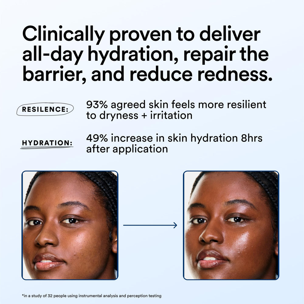 Product shown layered under SPF or retinol for seamless skincare routines.