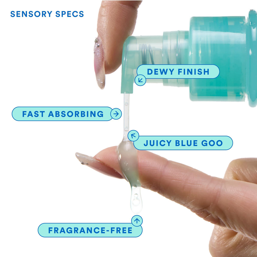 Experiment pump-dispense action demonstrates easy, controlled product use