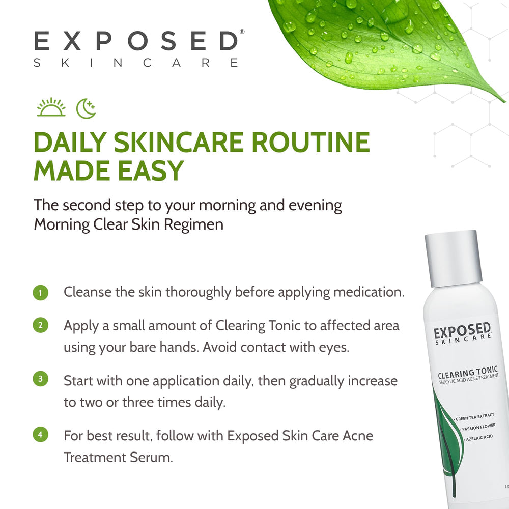 Exposed Skin Care Tónico: resultado equilibrante para piel grasa y poros visibles.