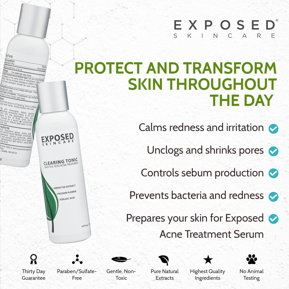 Exposed Skin Care Tónico: preparado para la rutina diaria de cuidado de la piel.