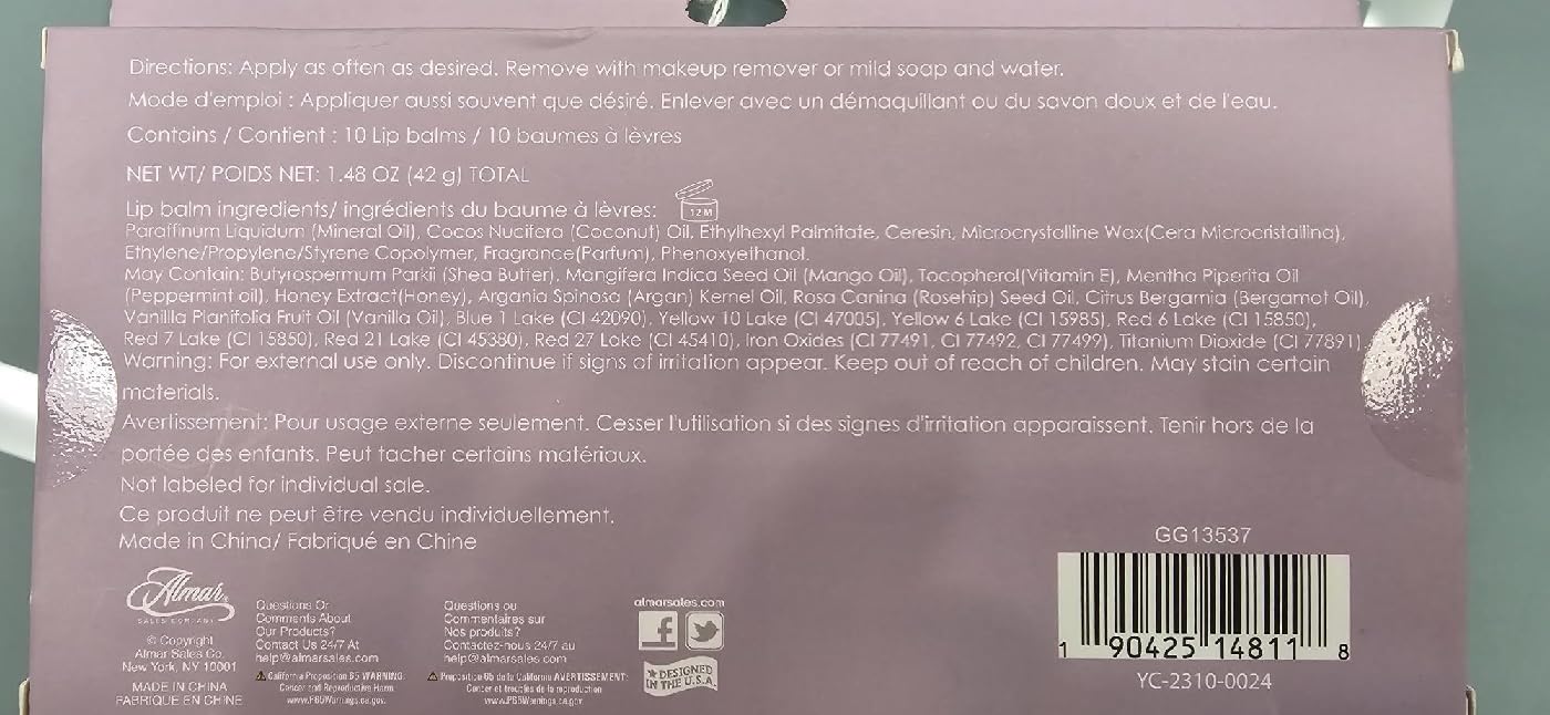 EXPRESSIONS bálsamo labial bergamota vainilla para aroma agradable