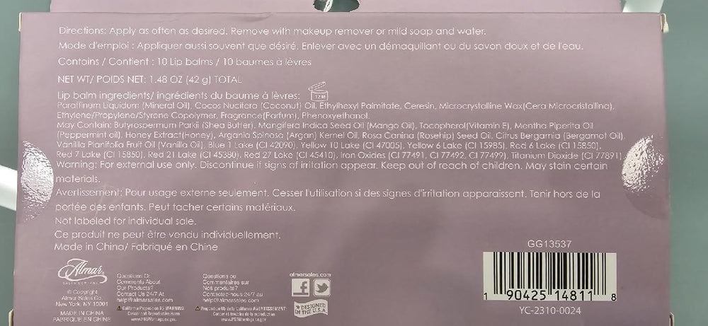 EXPRESSIONS bálsamo labial bergamota vainilla para aroma agradable