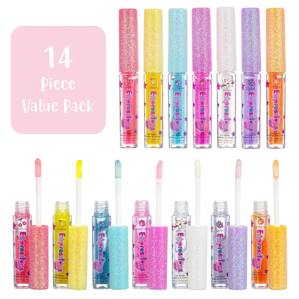 Expressions girl aplicador brillo labial con destellos para un look divertido