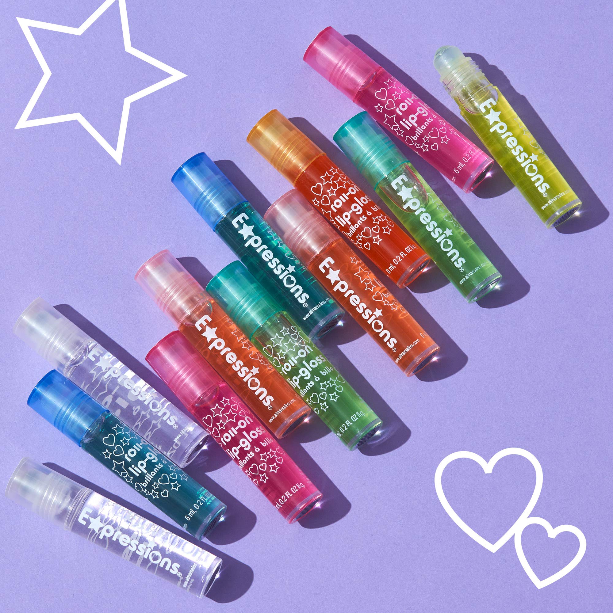 Expressions girl brillos de labios rodillo sabor manzana verde, regalo perfecto para niñas