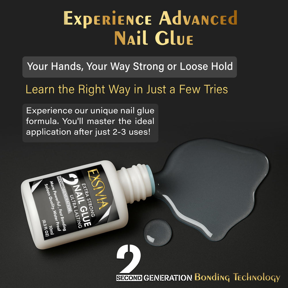 EXSIVIA rhinestone adherence using glue for secure decoration