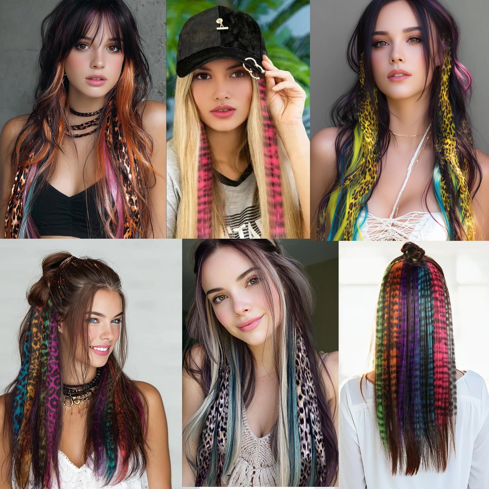 EXTACIO clip-in extensions creating a vivid party look