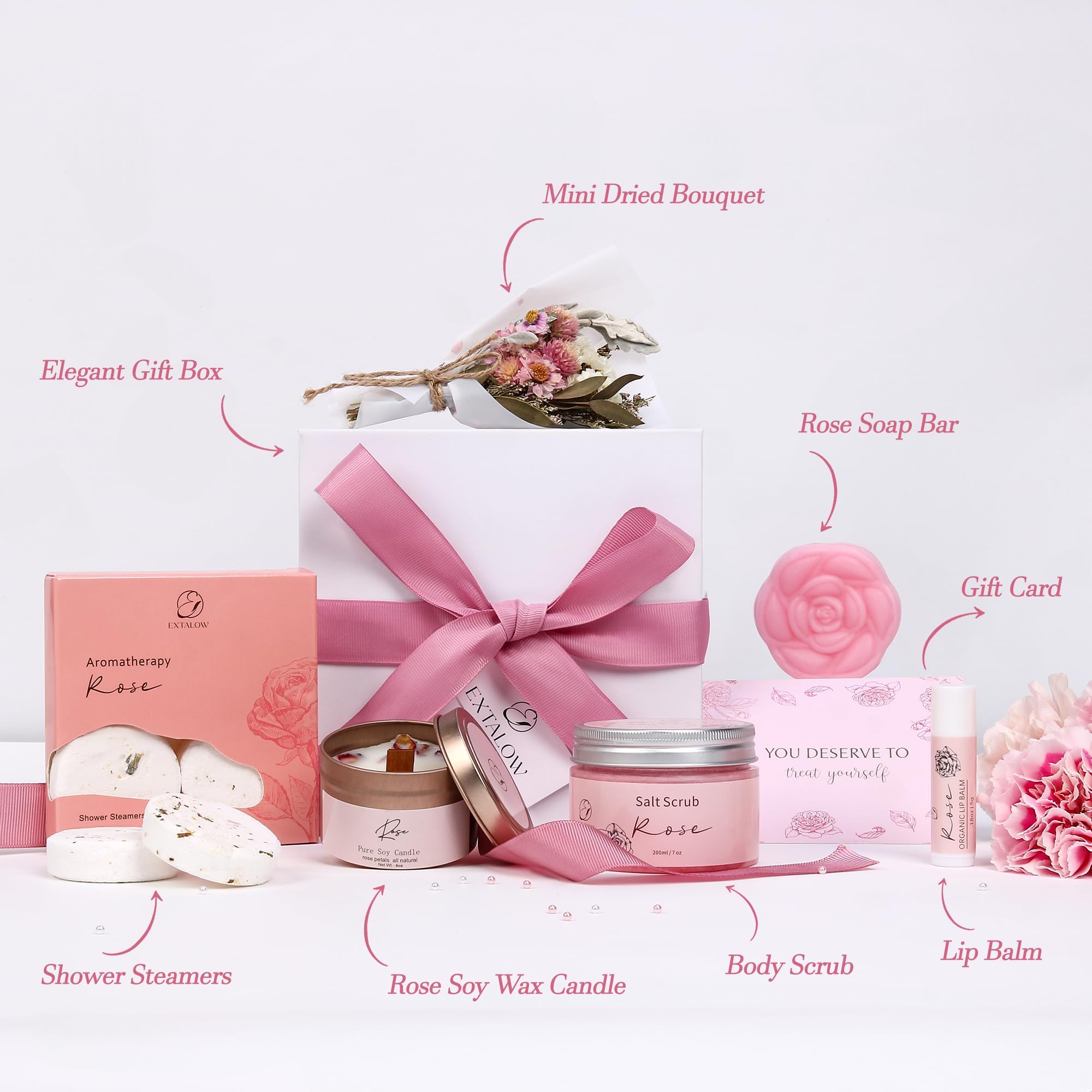 EXTALOW pastillas ducha rosas: transforma la ducha en spa en casa.