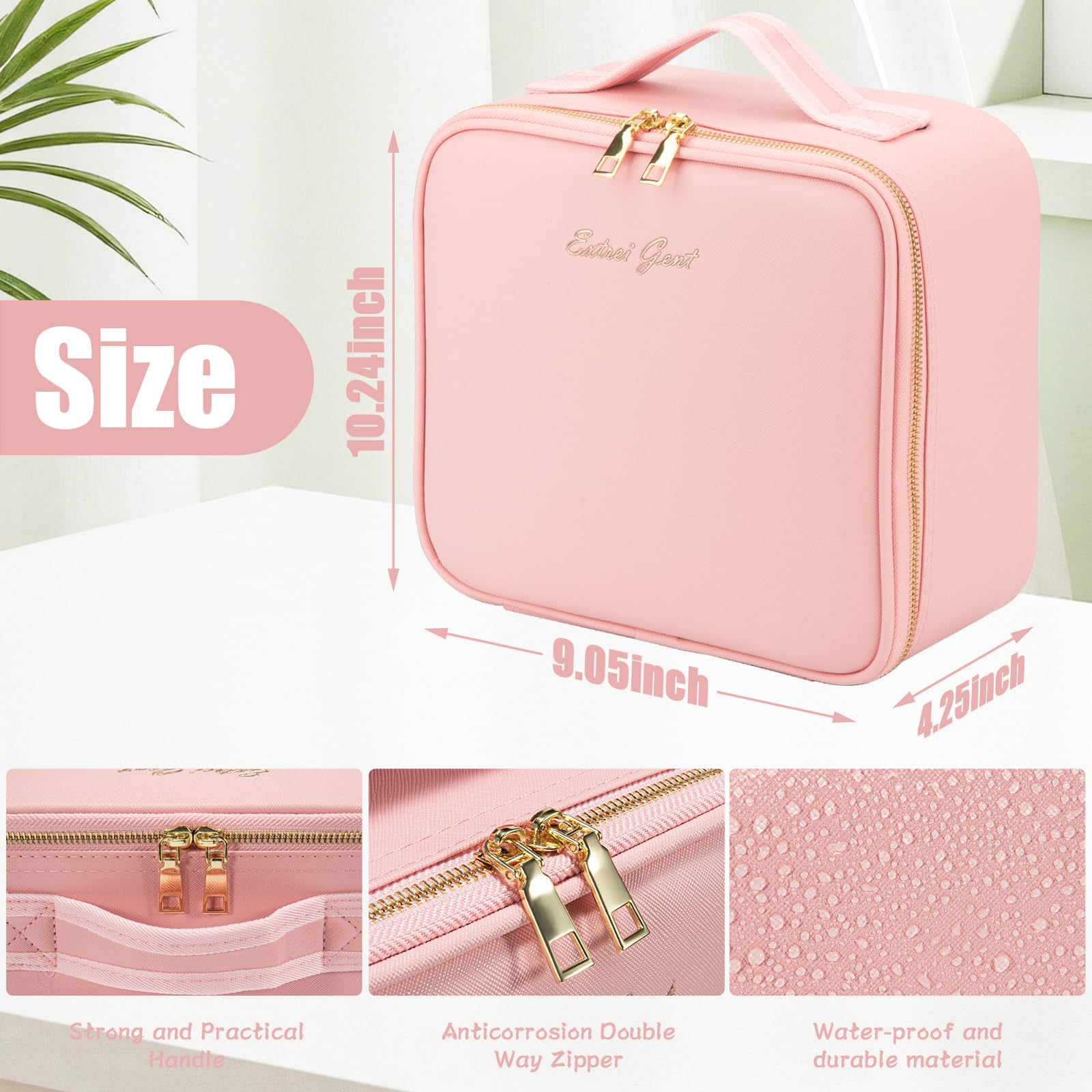 Ergonomic handle and anti-corrosion zipper for durable everyday use