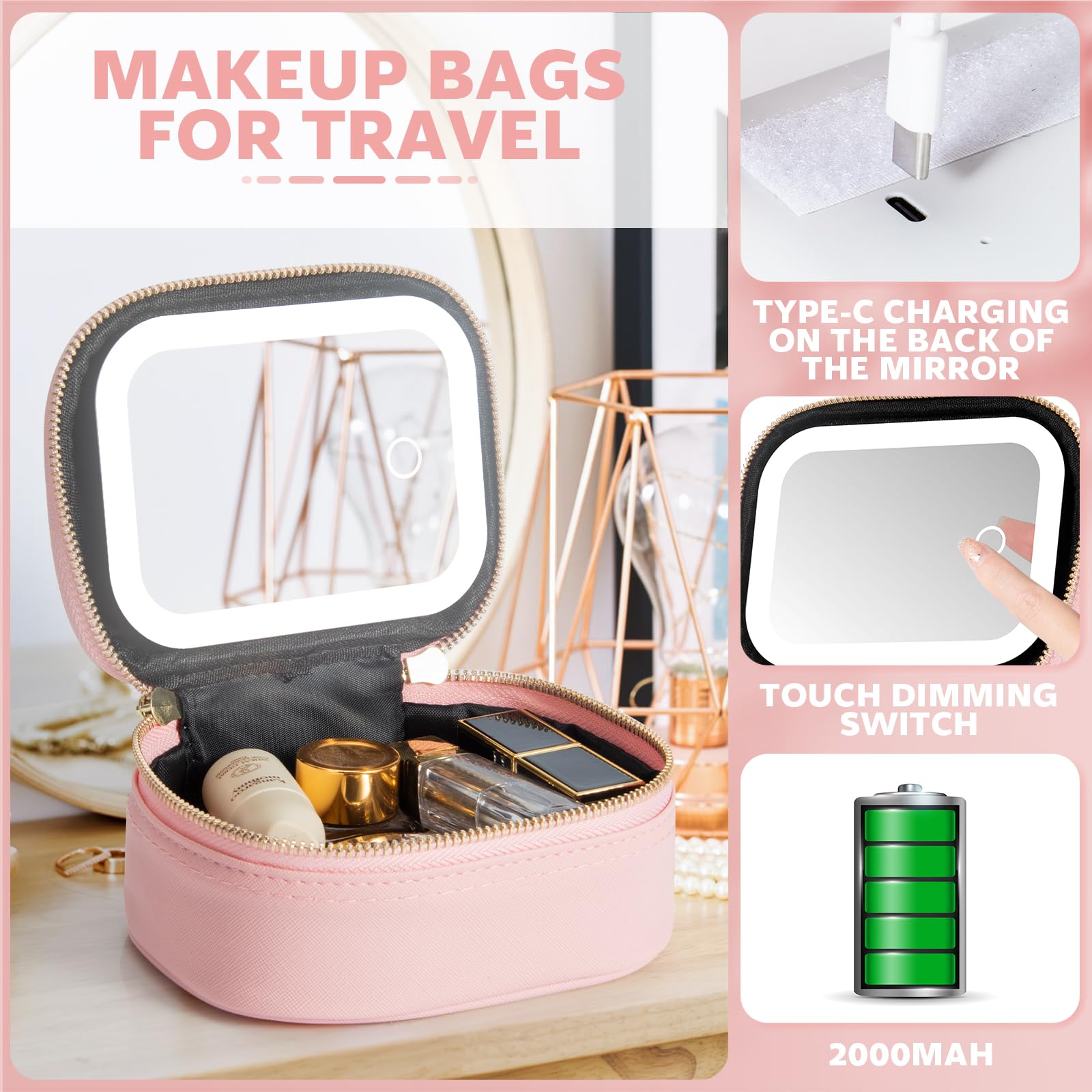 Extrei Gent LED light modes aid precise makeup application