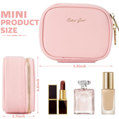 Extrei Gent travel makeup bag compact design fits in purses
