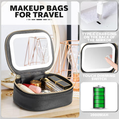 Extrei Gent waterproof PU leather makeup bag that's easy to clean