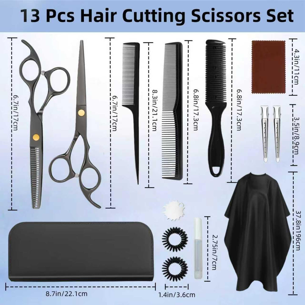 EXTYQWC Hair Cutting Scissors Set ergonomic handles for comfortable long sessions