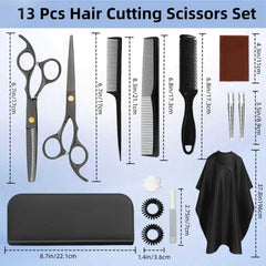 EXTYQWC Hair Cutting Scissors Set ergonomic handles for comfortable long sessions