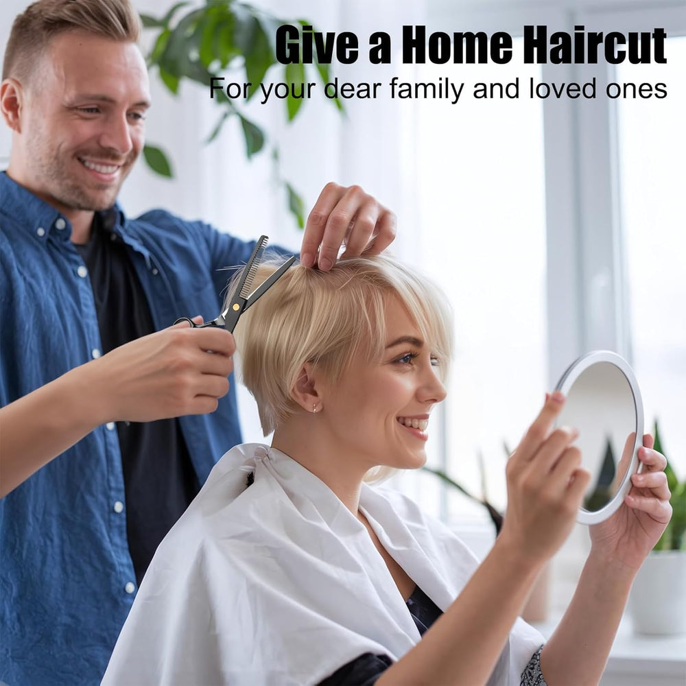EXTYQWC Leather storage case protects scissors and keeps tools organized