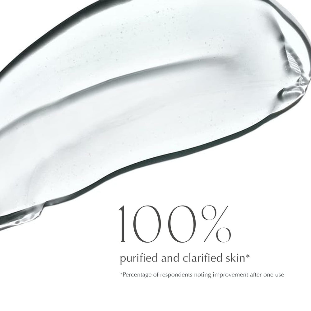 EXUVIANCE foam-lather closeup highlights gentle cleansing that removes oils without drying.