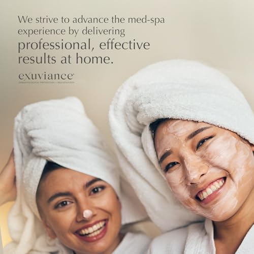 EXUVIANCE SkinRise bottle glow hints at a radiant, refreshed complexion.
