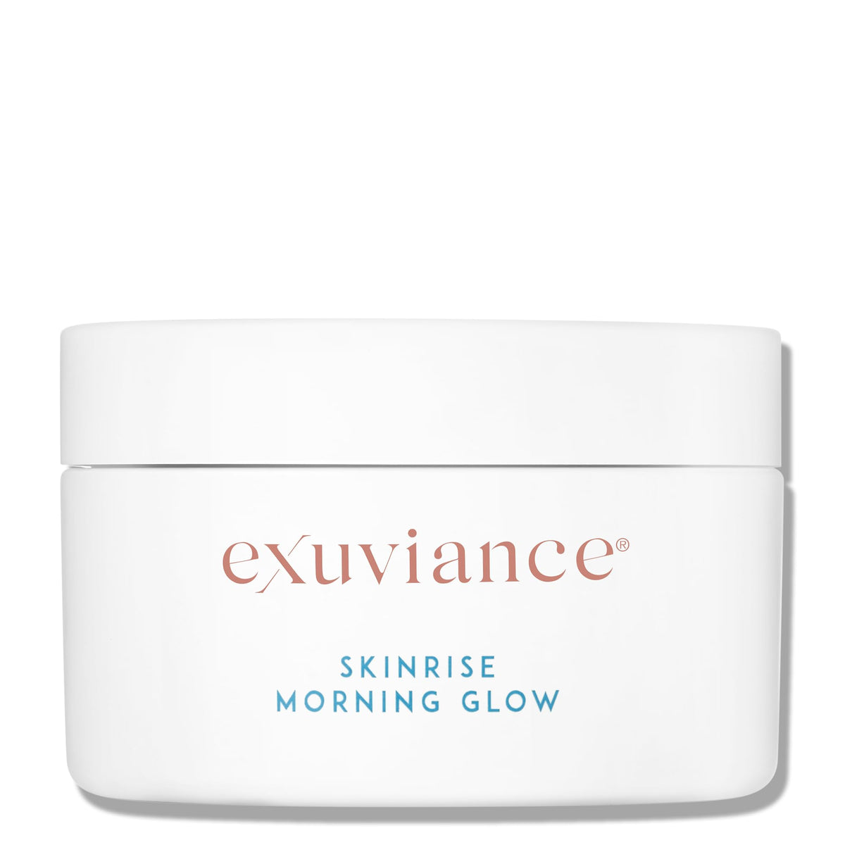 EXUVIANCE SkinRise Morning Glow packaging showing premium toner pads for refreshed mornings.