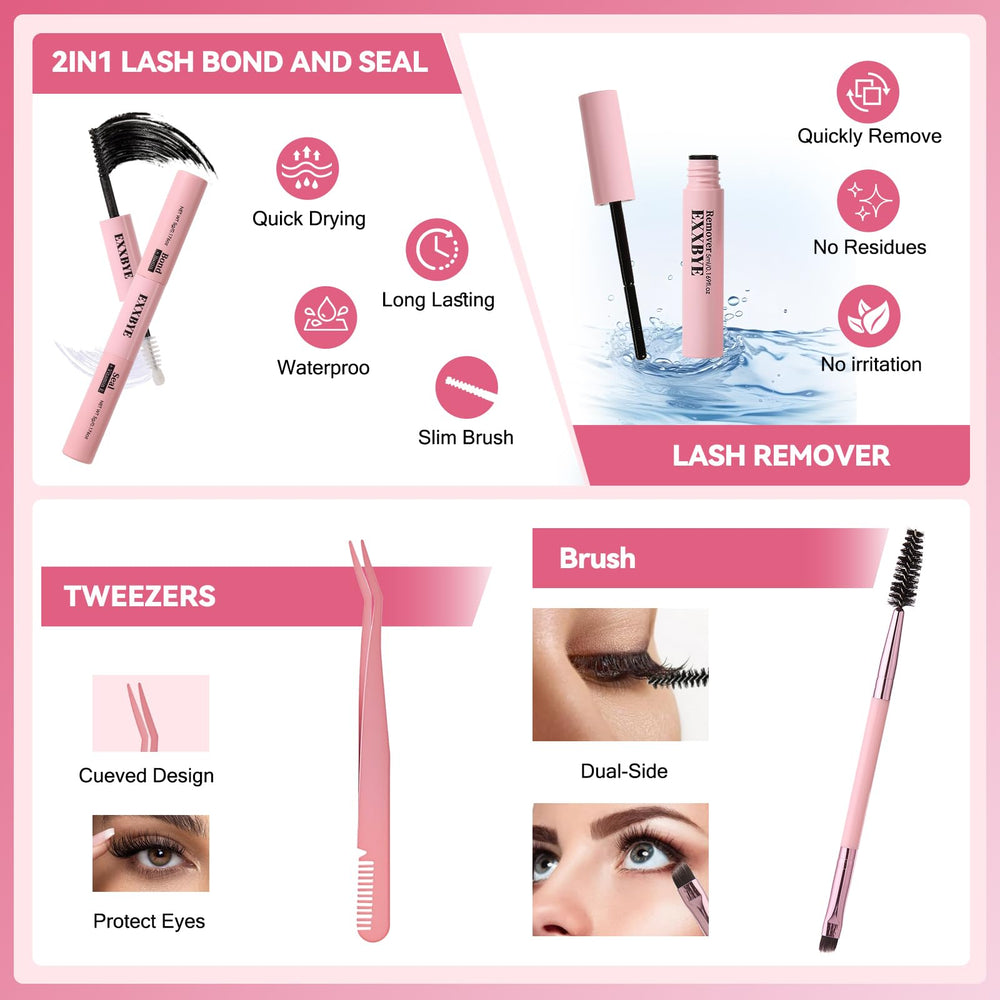 EXXBYE lash remover 10ml for gentle cleanup and reuse
