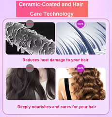 Eycomtom negative-ion technology helps reduce frizz and protect shine.