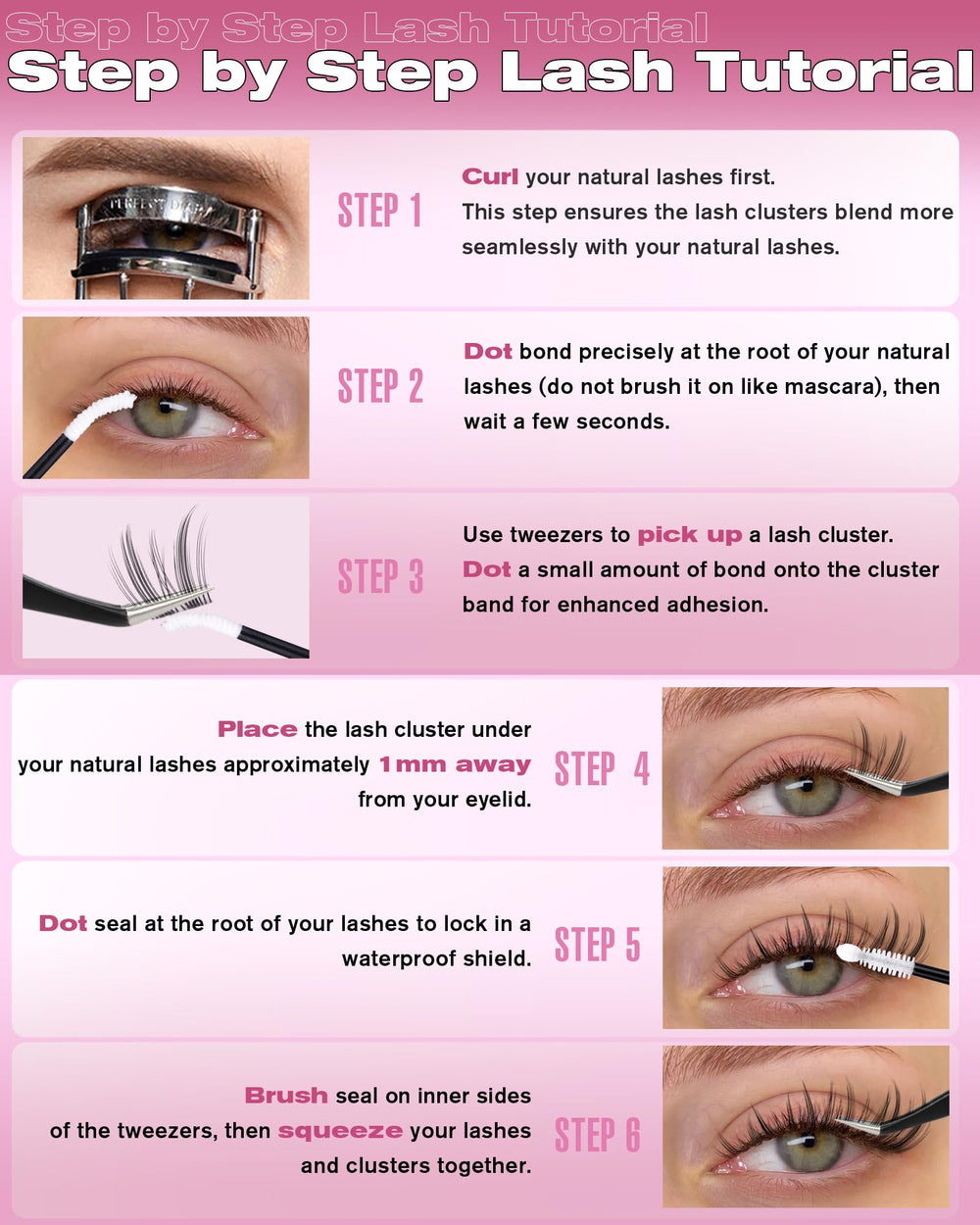 EYDEVRO 120-piece kit ready for DIY lash extensions.