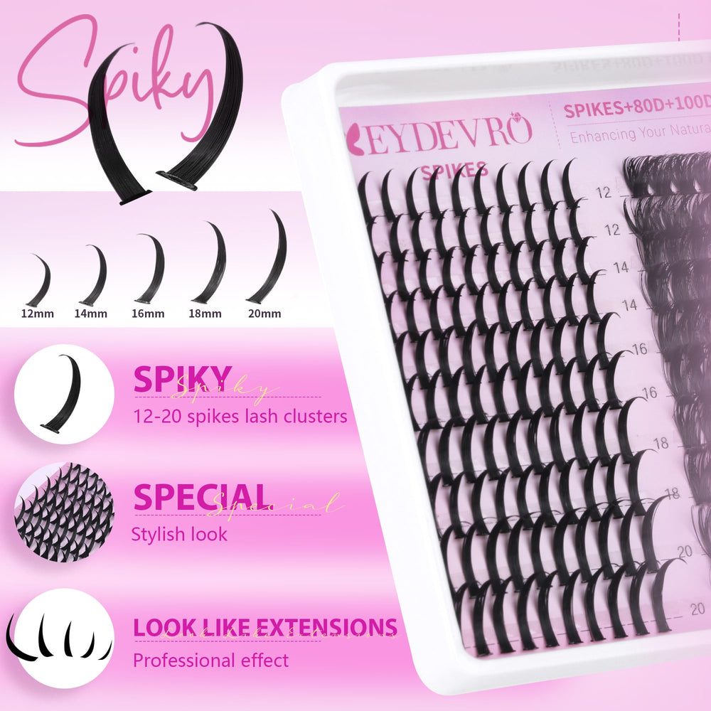 EYDEVRO 80D 100D volume clusters deliver dense salon-like fullness.