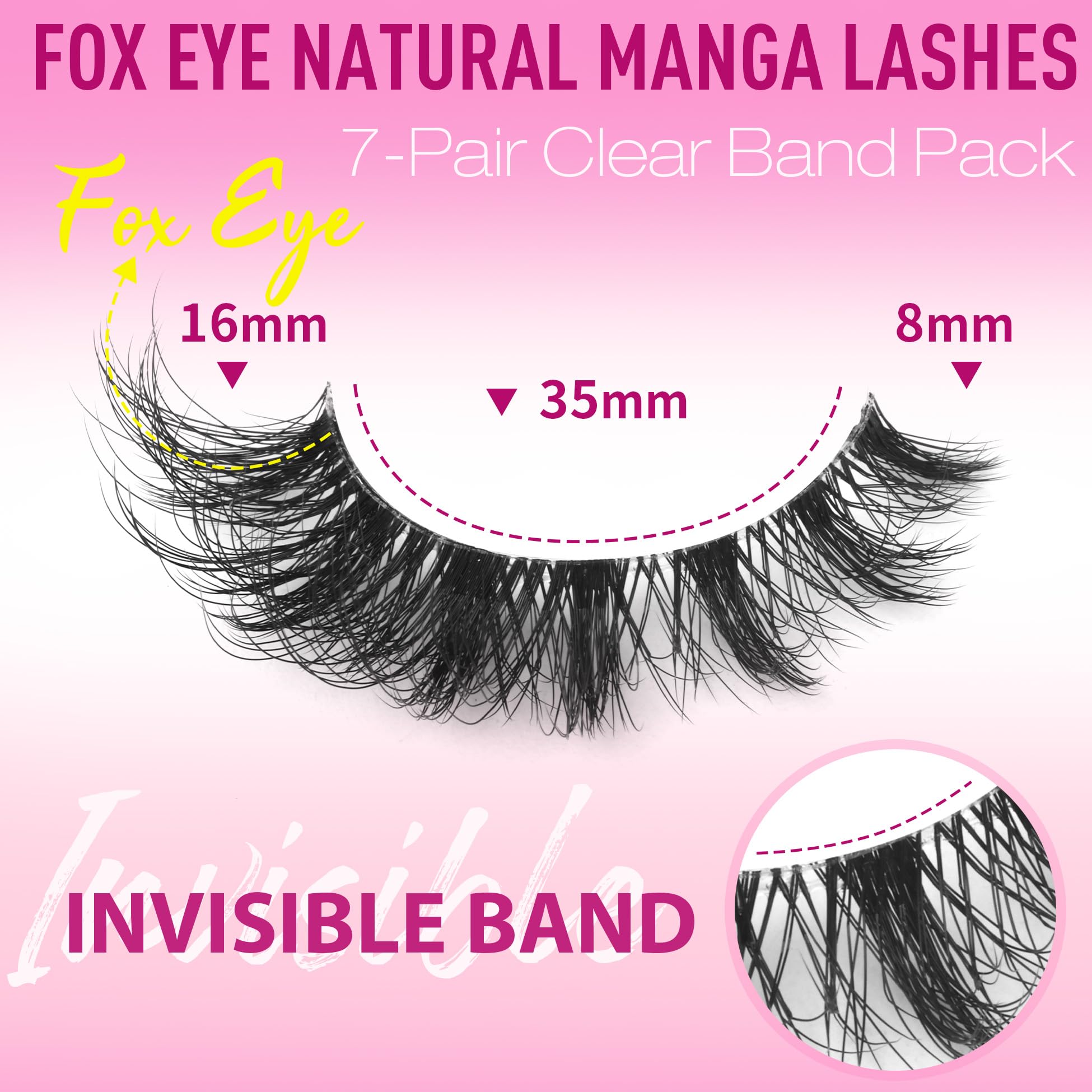 EYDEVRO cat eye lashes elongate the gaze with defined edges