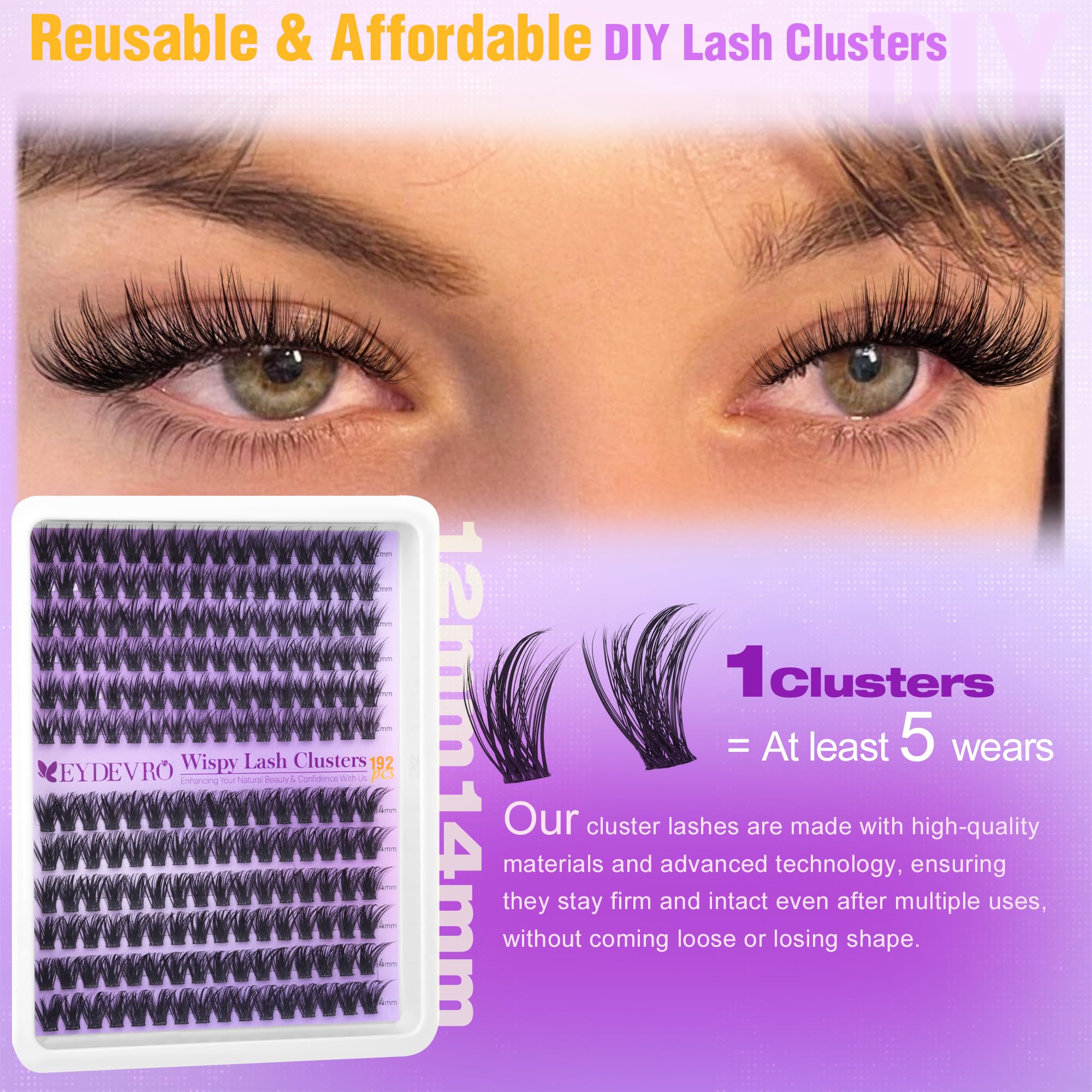 EYDEVRO cruelty-free lashes crafted with care for guilt-free beauty.