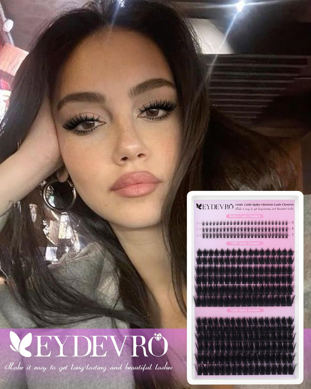 EYDEVRO cruelty-free lashes let you enhance your look ethically.
