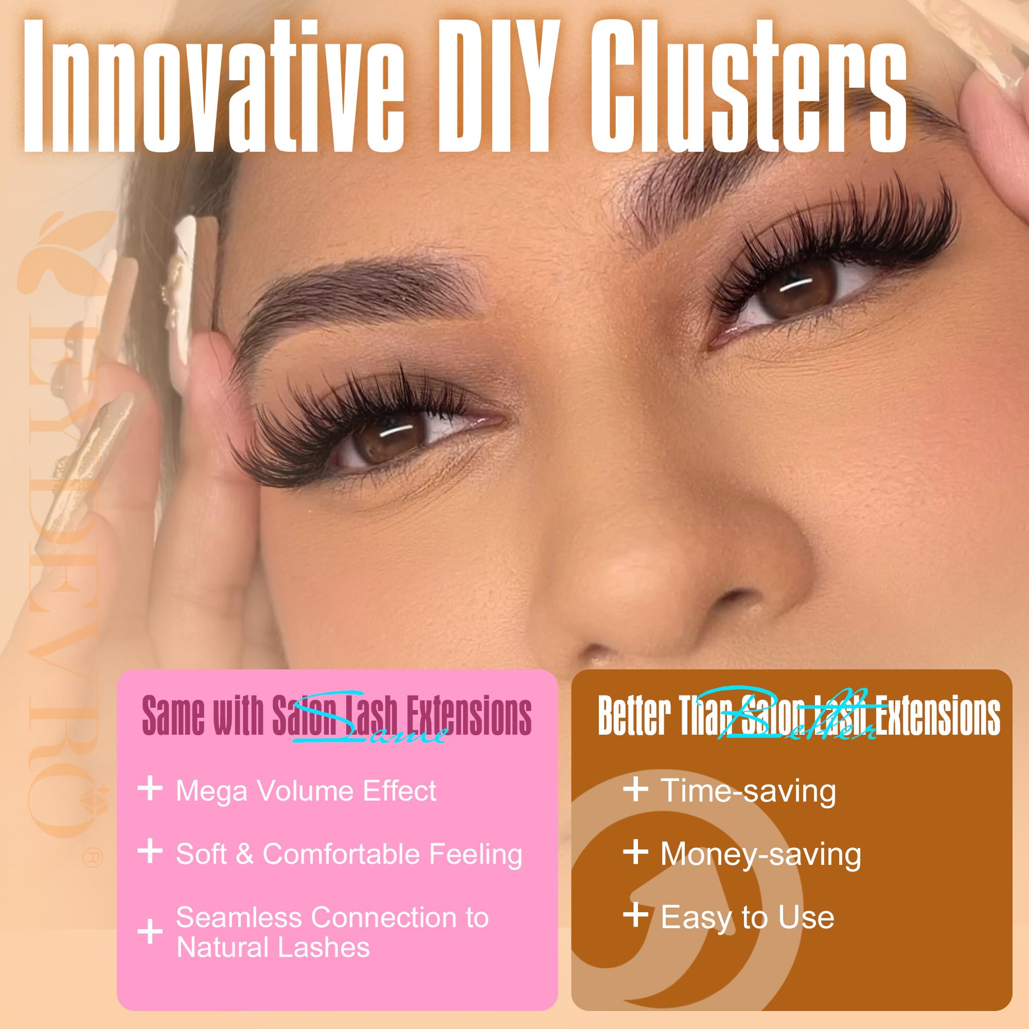 EYDEVRO eye-enhancing lash clusters in comfortable soft finish