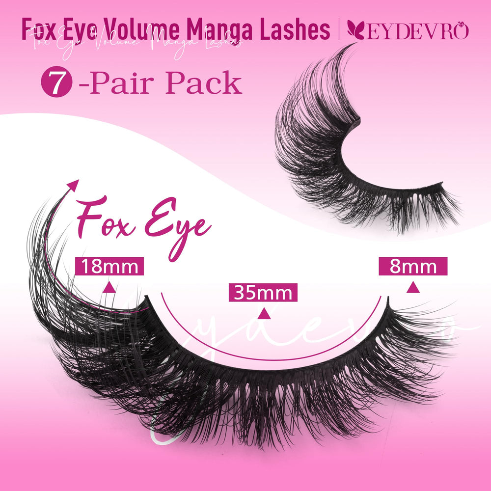 EYDEVRO fox-eye lashes provide outer-corner lift for a captivating gaze.