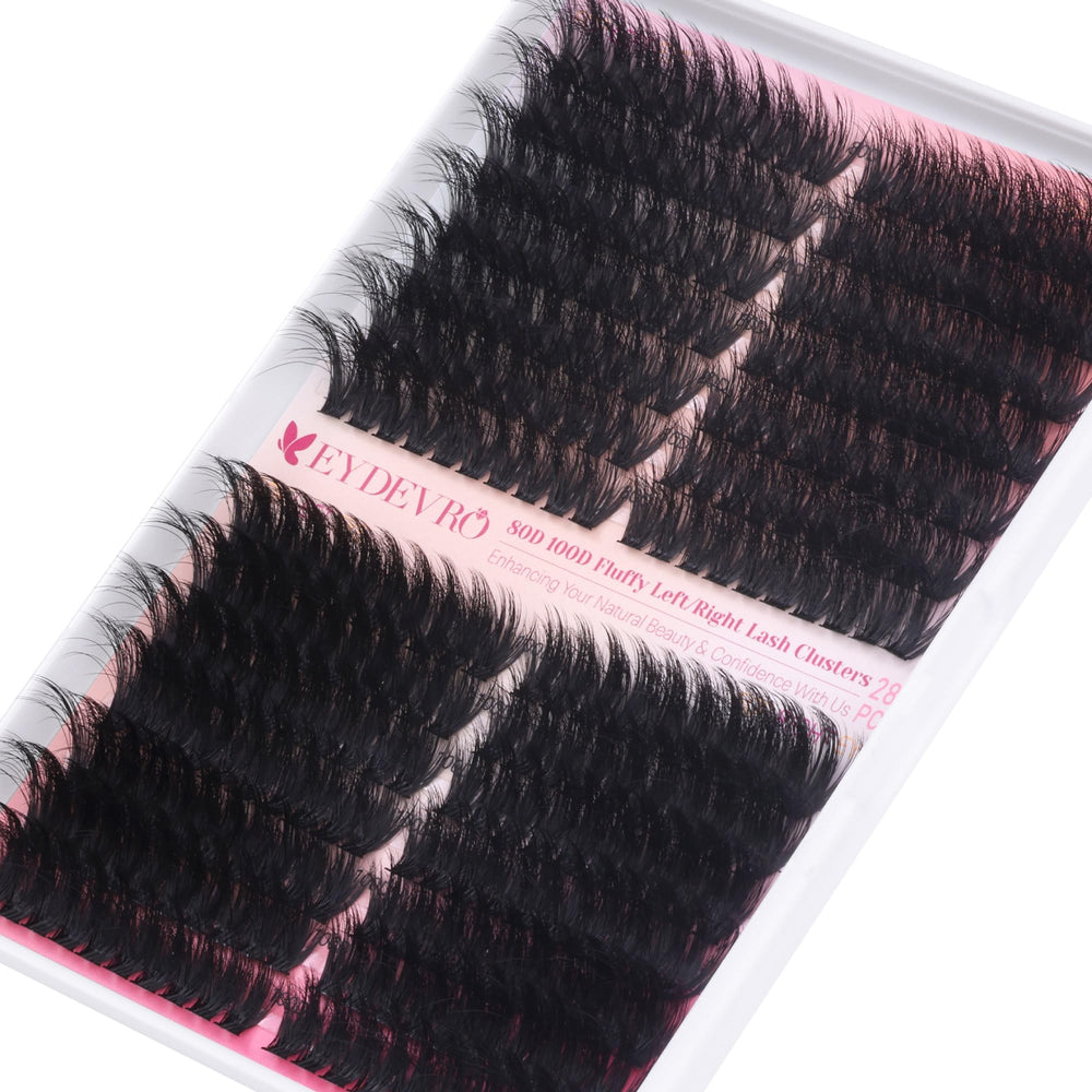 EYDEVRO 14-18mm clusters offer versatile mega volume options for various eye shapes