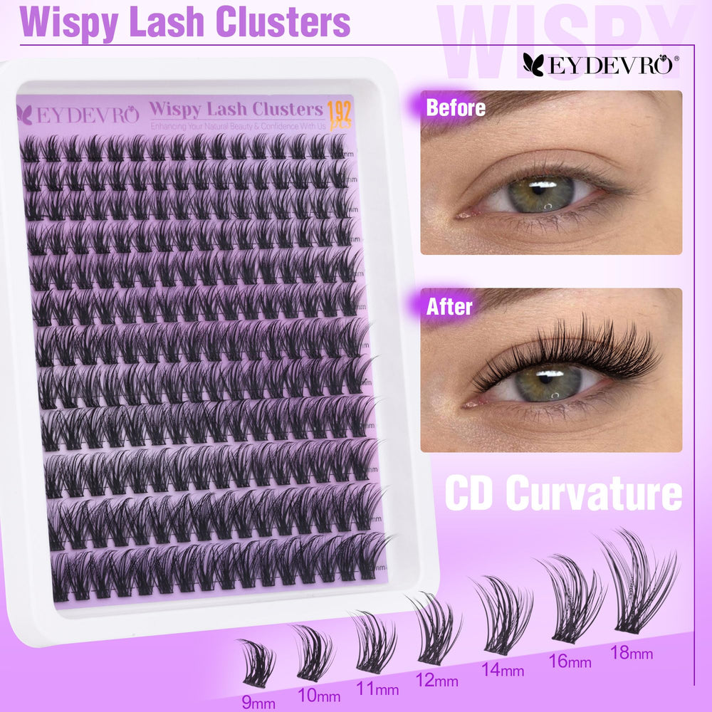 EYDEVRO wispy clusters creating a subtle cat-eye effect.